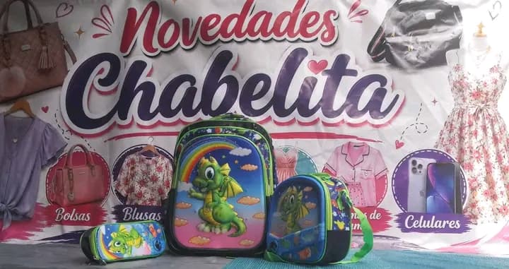 Juego de mochila escolar infantil con dragón